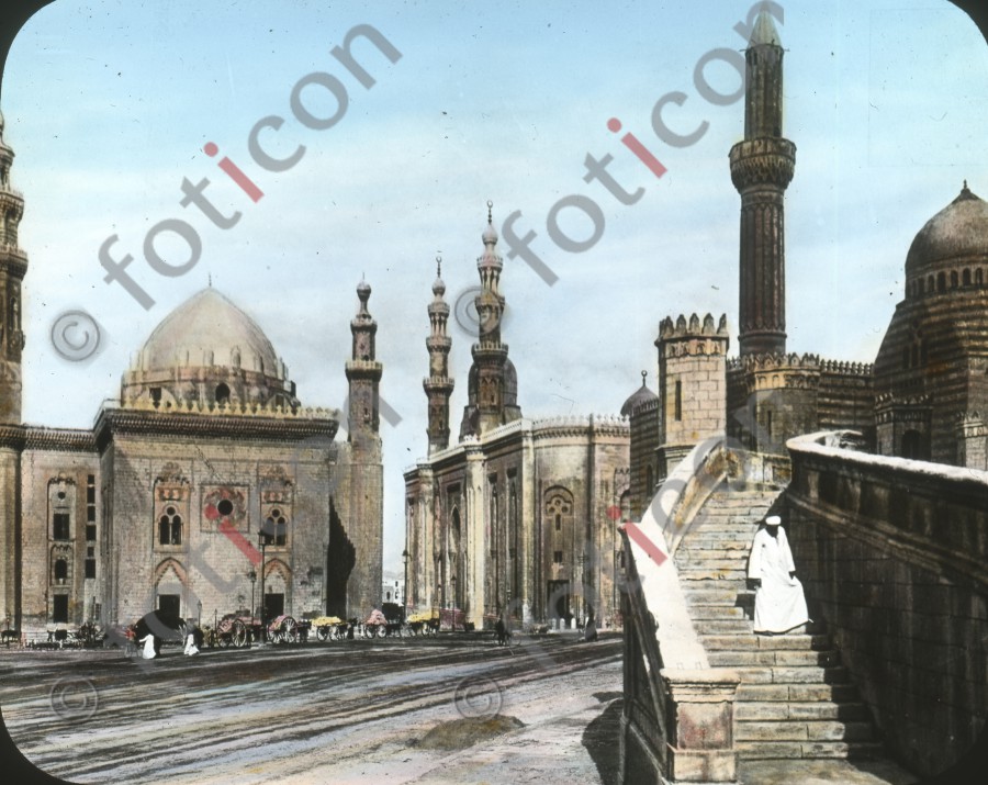 Drei Moscheen in Kairo | Three mosques in Cairo - Foto foticon-simon-008-013.jpg | foticon.de - Bilddatenbank für Motive aus Geschichte und Kultur
